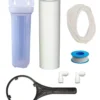 Transparent Pre Filter Housing with Premium Spun 10 Inches 2 Pcs 1/4 Connectors