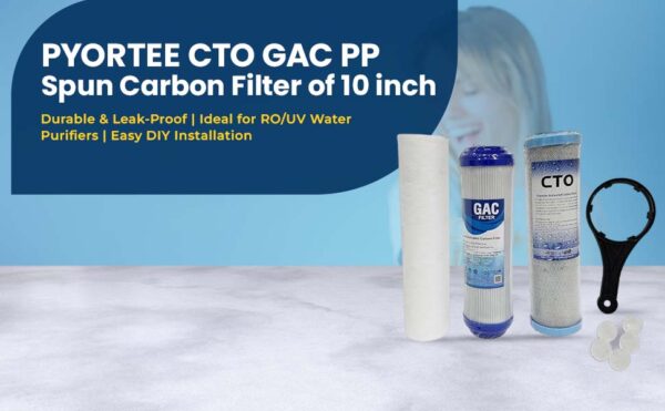 Pyortee Replacement Filters Set for 25LPH RO/100LPH UV - Image 4