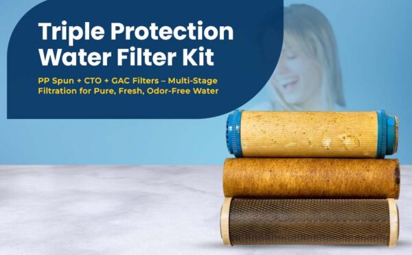 Pyortee Replacement Filters Set for 25LPH RO/100LPH UV - Image 3