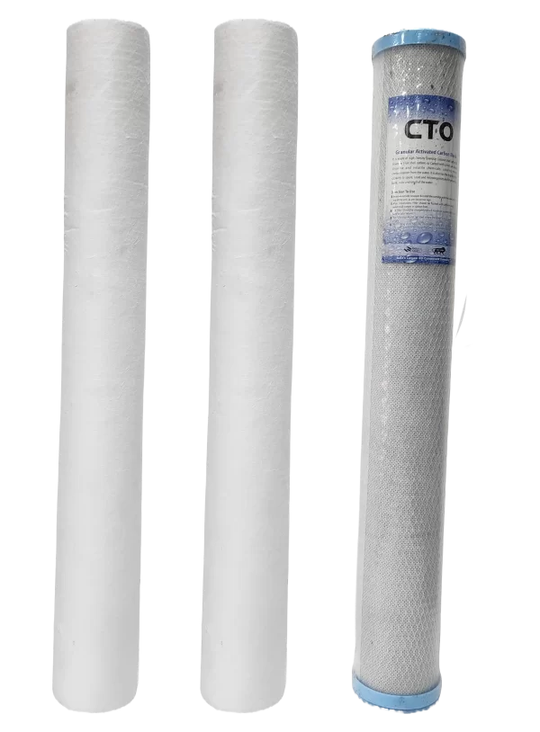 Pyortee Replacement Filter Set 20Inch Heavy Quality for 50LPH RO/100LPH RO/200LPH UV 