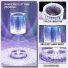 Crystal Table Lamp , Touch Control Atmosphere Nightstand Lamp With USB Charging Line - Image 5